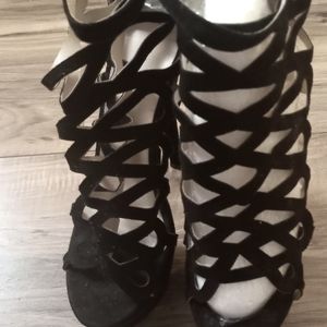 Black stiletto heels